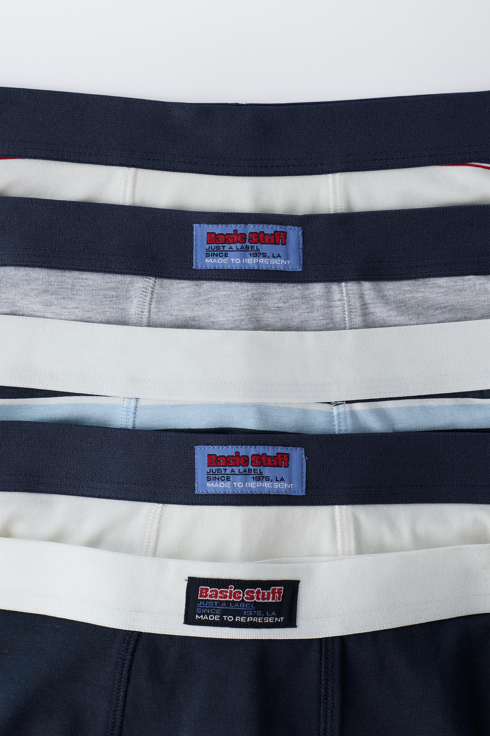 AGES 6-14 / FIVE-PACK OF STRIPED BOXERS